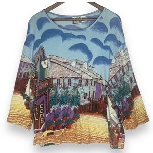 Colorful Artistic Women's Top